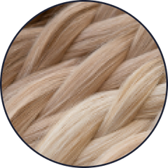 Finished hair checked against the colour ring